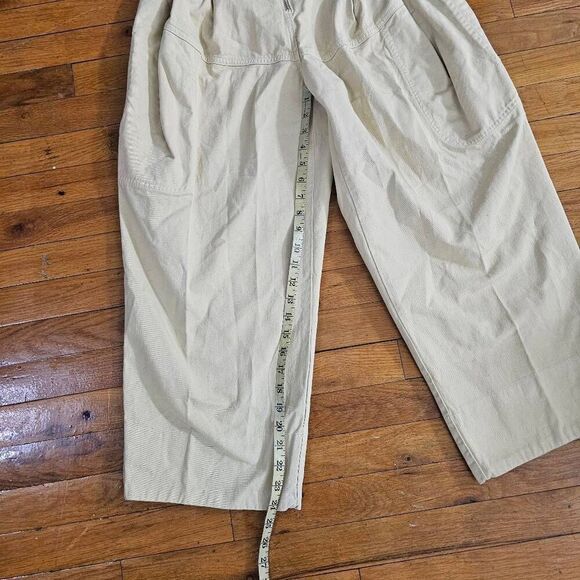 Rachel Comey Baggy Jeans Size 0 High Rise Yellow Tapered - Picture 4 of 11